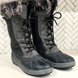 Northside Black and Gray Winter Boots